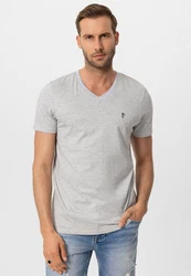 Jacey Quinn Poloshirt DIGGORY Grau/Hellgrau