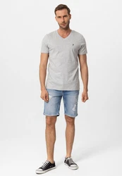 Jacey Quinn Poloshirt DIGGORY Grau/Hellgrau