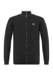 Jacey Quinn Cardigan Dominic Dunkelgrau/Grau