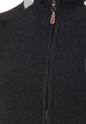 Jacey Quinn Cardigan Dominic Dunkelgrau/Grau