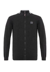 Jacey Quinn Cardigan Dominic Dunkelgrau/Grau