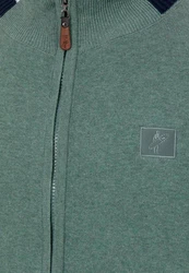 Jacey Quinn Cardigan Dominic Dunkelgrün/Türkis/Grün/Blau