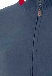 Jacey Quinn Cardigan Dominic Grau/Dunkelblau/Blau