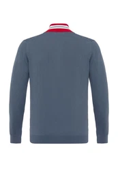 Jacey Quinn Cardigan Dominic Grau/Dunkelblau/Blau