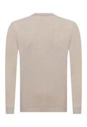 Jacey Quinn Sweatshirt V-Neck Pullover Braun/Beige/Khaki