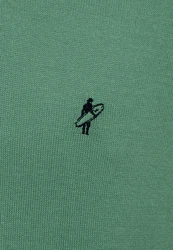 Jacey Quinn Sweatshirt V-Neck Pullover Grün/Dunkelgrün/Türkis