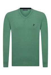Sweatshirt V-Neck Cotton Pullover