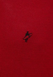 Jacey Quinn Sweatshirt V-Neck Pullover Dunkelrot/Rot