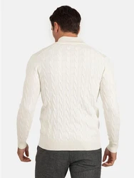 Jacey Quinn Cardigan Full Zip Cardigan Creme/Weiß/Beige