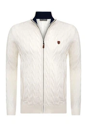 Cardigan Braided Full Zip Cardigan