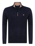Jacey Quinn Cardigan Full Zip Cardigan Dunkelblau/Hellblau