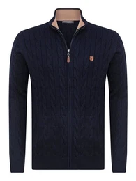 Cardigan Braided Full Zip Cardigan