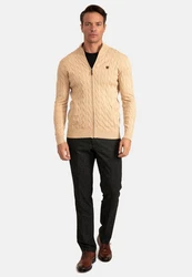 Jacey Quinn Cardigan Full Zip Cardigan Beige/Khaki/Braun