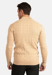 Jacey Quinn Cardigan Full Zip Cardigan Beige/Khaki/Braun