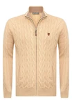 Jacey Quinn Cardigan Full Zip Cardigan Beige/Khaki/Braun