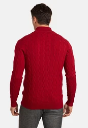 Jacey Quinn Cardigan Full Zip Cardigan Dunkelrot/Rot/Bordeaux