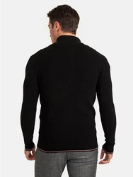 Jacey Quinn Cardigan Full Zip Schwarz/Rot