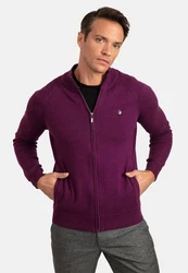Jacey Quinn Cardigan Full Zip Lila/Rosa/Dunkelrot/Dunkelblau/Fliederfarben