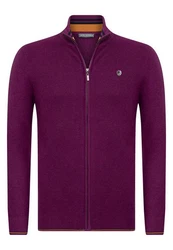 Jacey Quinn Cardigan Full Zip Lila/Rosa/Dunkelrot/Dunkelblau/Fliederfarben