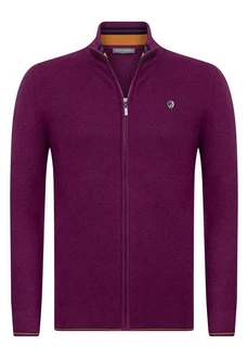 Jacey Quinn Cardigan Full Zip Lila/Rosa/Dunkelrot/Dunkelblau/Fliederfarben