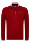 Jacey Quinn Cardigan Full Zip Dunkelrot/Rot/Bordeaux