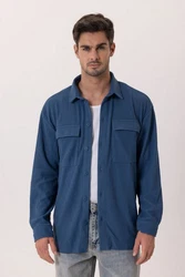 Dandalo Blusenshirt Uberto Blau/Hellblau/Grau