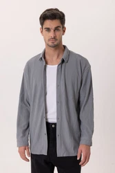 Dandalo Blusenshirt Valerio Hellgrau/Grau