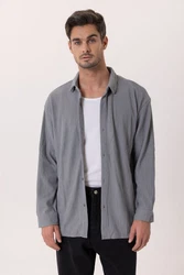 Dandalo Blusenshirt Valerio Hellgrau/Grau