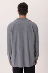 Dandalo Blusenshirt Valerio Hellgrau/Grau
