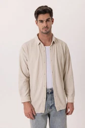 Dandalo Blusenshirt Valerio Khaki/Beige/Weiß