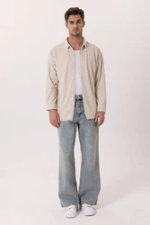 Dandalo Blusenshirt Valerio Khaki/Beige/Weiß