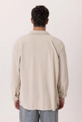 Dandalo Blusenshirt Valerio Khaki/Beige/Weiß