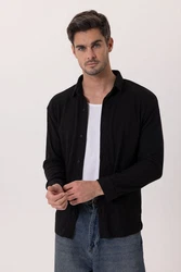Dandalo Blusenshirt Valerio Schwarz/Rot/Hellblau/Grau