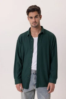 Dandalo Blusenshirt Valerio Dunkelgrün/Grün Dandalo Blusenshirt Valerio Dunkelgrün/Grün