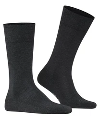 FALKE Funktionssocken Sensitive London Schwarz/Dunkelgrau/Grau