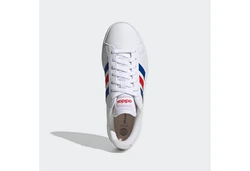 adidas Herren Grand Court Sneakers Weiß/Hellgrau/Blau