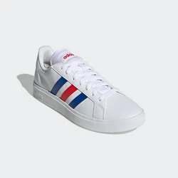 adidas Herren Grand Court Sneakers Weiß/Hellgrau/Blau