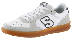 Skechers NEW WAVE CUP-CALVEN Slip-On Sneaker Grün/Weiß/Grau/Silber/Creme