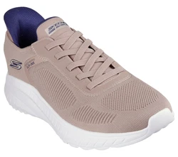 Skechers BOBS SQUAD CHAOS-SOLID STEP Slip-On Sneaker Lila/Braun/Khaki/Beige/Gelb