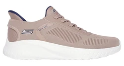 Skechers BOBS SQUAD CHAOS-SOLID STEP Slip-On Sneaker Lila/Braun/Khaki/Beige/Gelb