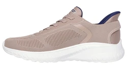 Skechers BOBS SQUAD CHAOS-SOLID STEP Slip-On Sneaker Lila/Braun/Khaki/Beige/Gelb
