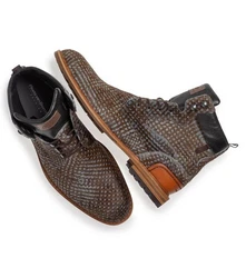 Floris van Bommel Ankleboots Schnürstiefelette Grün/Braun/Grau/Bordeaux/Dunkelrot/Blau