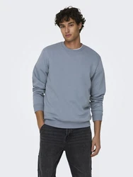 ONLY & SONS Sweatshirt ONSCERES CREW NECK NOOS rauchblau