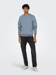 ONLY & SONS Sweatshirt ONSCERES CREW NECK NOOS rauchblau