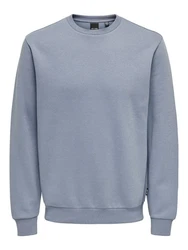 ONLY & SONS Sweatshirt ONSCERES CREW NECK NOOS rauchblau