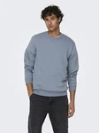 ONLY & SONS Sweatshirt ONSCERES CREW NECK NOOS rauchblau