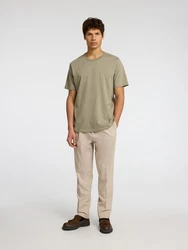 SELECTED HOMME Chinohose SLH190-REG TAPERED LEROY PLEAT PANT Khaki/Beige/Braun