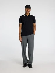 SELECTED HOMME Poloshirt SLHAtlas Schwarz/Dunkelrot