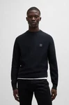 BOSS Pullover Anion Dunkelblau/Schwarz