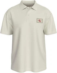 Calvin Klein Jeans Poloshirt Khaki/Beige/Creme/Weiß